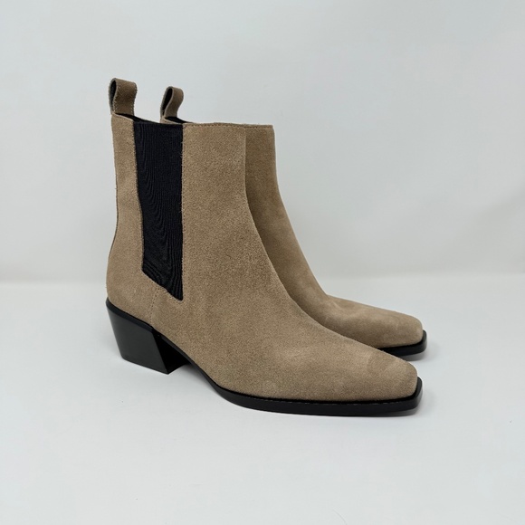 New Rag & Bone Joni Suede Chelsea Boots Sz 38.5 / 8.5 - Picture 3 of 14